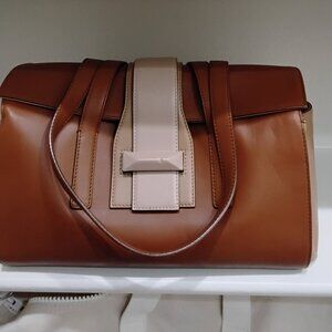 Leather handbag by MaxMara of Italy